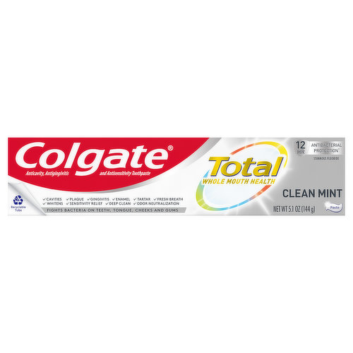 Colgate Toothpaste, Clean Mint, Paste