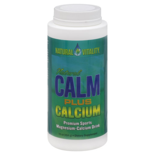 Natural Vitality Natural Calm, Plus Calcium, Original (Unflavored)