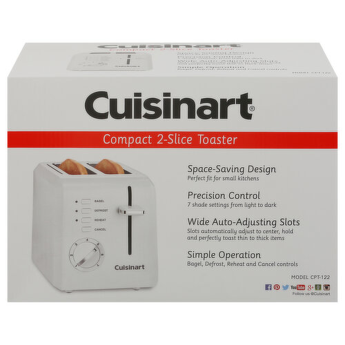 Cuisinart Toaster, 2-Slice, Compact