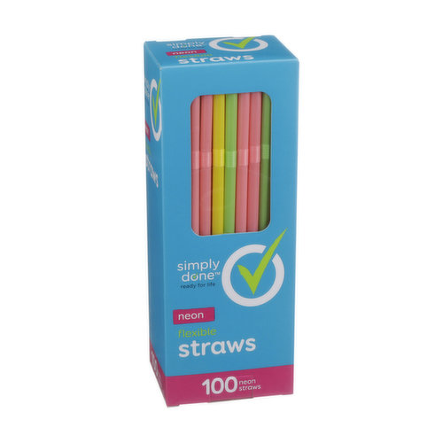 Simply Straws Straw Straight Classic 8in with Brush - Greenacres - Lawton - Delivered by Mercato