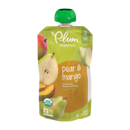 Plum Organics Organic Pear & Mango Baby Food (6 Mos. & Up)