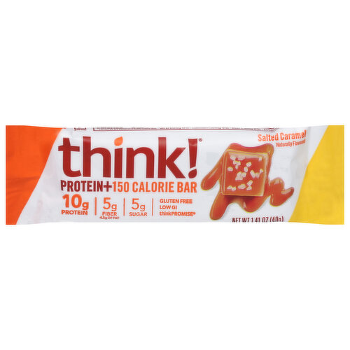 Think! 150 Calorie Bar, Salted Caramel, Protein+