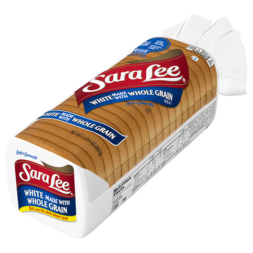 Sara Lee Bread, Whole Grain, White