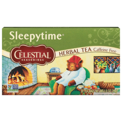 Blending herbs, art and inspiration. Blendmaster's Notes: Sleepytime: This most beloved of herbal teas gets its comforting aroma and perfectly balanced flavor from a blend of soothing herbs, including delicate chamomile, cool spearmint and fresh lemongrass. Wind down your day with Sleepytime tea! Charlie Baden, Celestial Seasonings Blendmaster. The Story Of Celestial Seasonings: Back in 1969, we started picking herbs from the fields and forests of the rocky mountains and in the process, we created America's very first herbal tea. Still blended in Boulder by our expert blendmaster, our uniquely delicious teas are made with the finest ingredients, passion and inspiration. There is nothing like staying at home for real comfort. - Jane Austen.