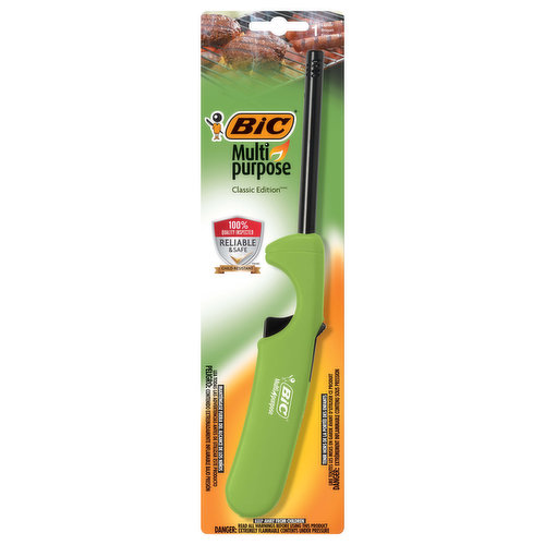 Classic Edition 100% quality inspected. Reliable & safe. Child-resistant. Flick it safely. BIC Performance Policy: If not fully satisfied retain your lighter and contact BIC for product replacement instructions. www.flickitsafety.com. www.bicworld.com. Made in China.