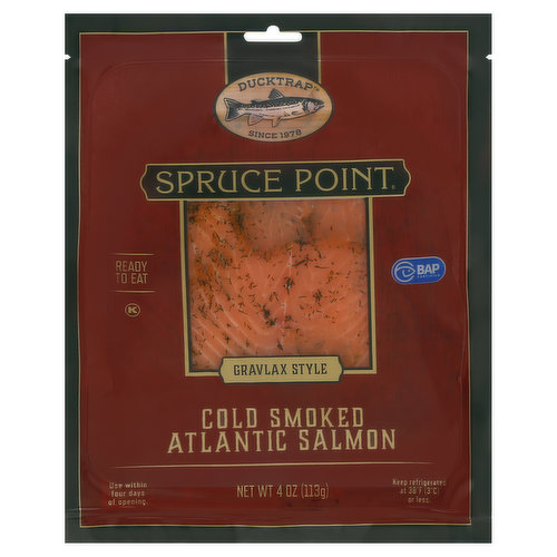 Ducktrap Salmon, Atlantic, Cold Smoked, Gravlax Style