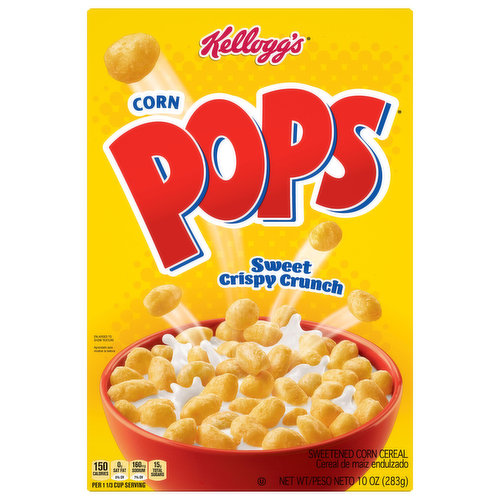 Corn Pops Sweetened Corn Cereal, Sweet Crispy Crunch