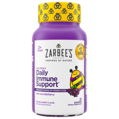 Zarbee's Elderberry, Natural Berry Flavor, Children's, Gummies