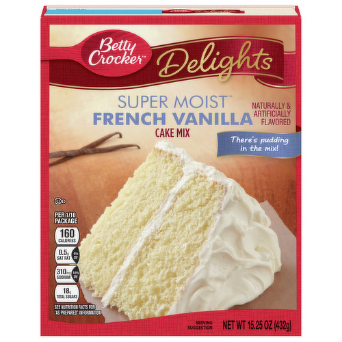Betty Crocker Cake Mix, French Vanilla, Super Moist