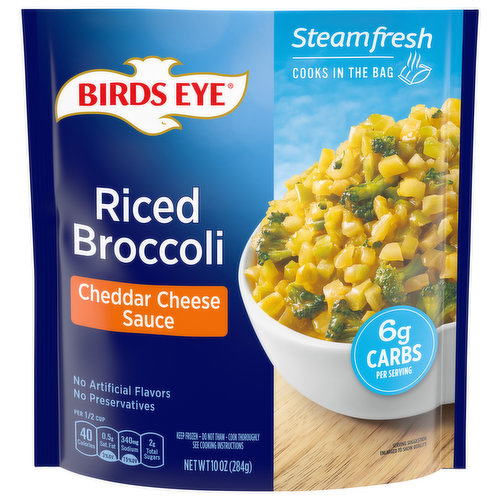 Birds Eye Riced Broccoli, Cheddar Cheese Sauce