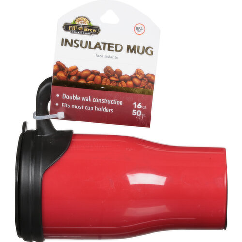 Fill 'n Brew Mug, Insulated, 16 Ounce