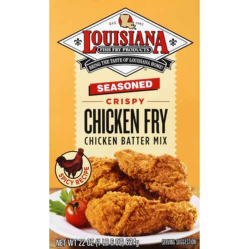 Louisiana Fish Fry Products Chicken Fry, Crispy, Seasoned