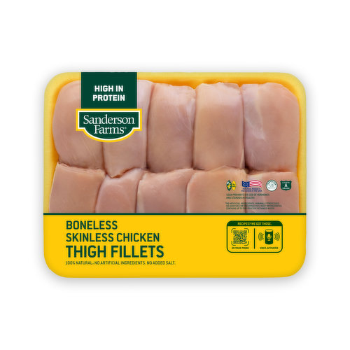 Sanderson Farms Boneless Skinless Chicken Thigh Fillets