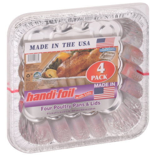 Handi-Foil Cook-n-Carry Rack Roaster Pan & Lid