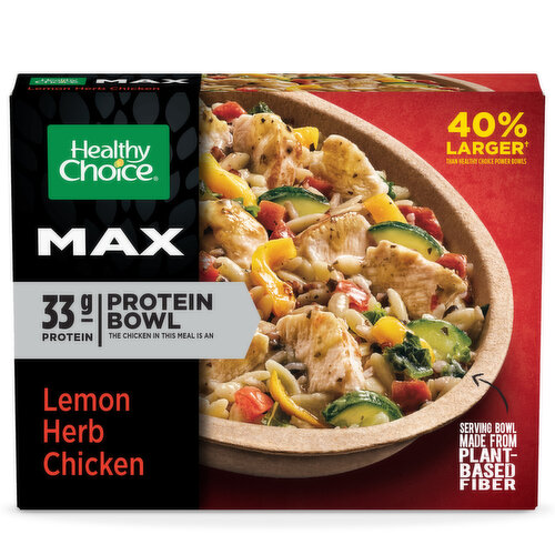 Healthy Choice Max Bowl Lemon Herb Chicken Frozen Meal