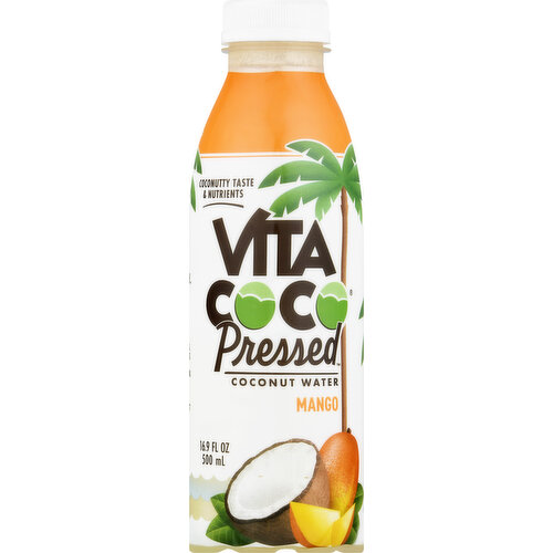 Vita Coco Coconut Water, Mango, Pressed