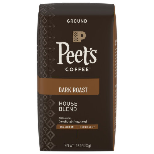 Peet's Coffee Coffee, Ground, Dark Roast, House Blend