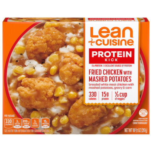 Lean Cuisine Fried Chicken, with Mashed Potatoes