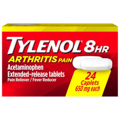 Tylenol Arthritis Pain, 8 Hr, 650 mg, Caplets - FRESH by Brookshire's