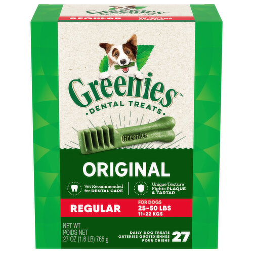 Greenies Daily Dental Treats, Original, Regular