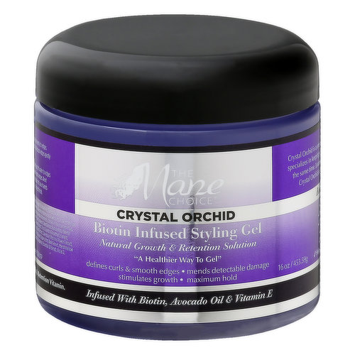 The Mane Choice Styling Gel, Biotin Infused, Crystal Orchid