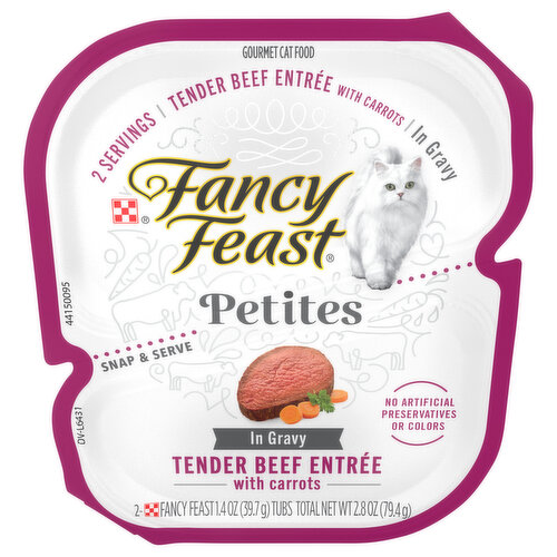 Fancy Feast Gourmet Cat Food, in Gravy, Tender Beef Entree with Carrots