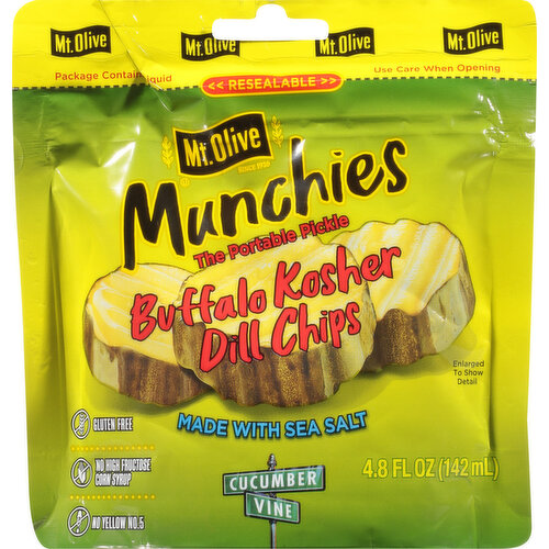 Mt Olive Pickles, Buffalo Kosher Dill Chips