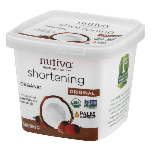 Diet info for Nutiva USDA Certified Organic, non-GMO Fair for Life