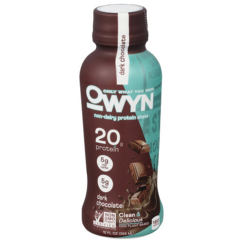 OWYN Protein Shake, Non-Dairy, Dark Chocolate