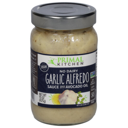 Primal Kitchen Sauce, No Dairy, Garlic Alfredo