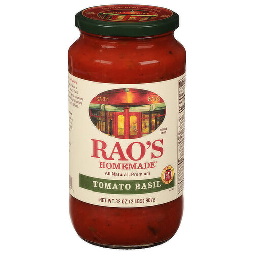 Rao's Sauce, Tomato Basil