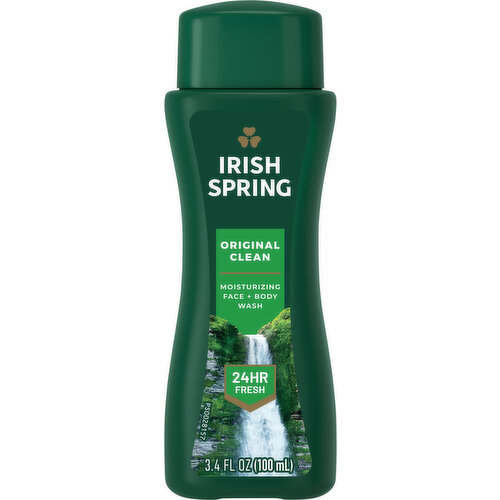 Irish Spring Moisturizing Face + Body Wash, Original Clean