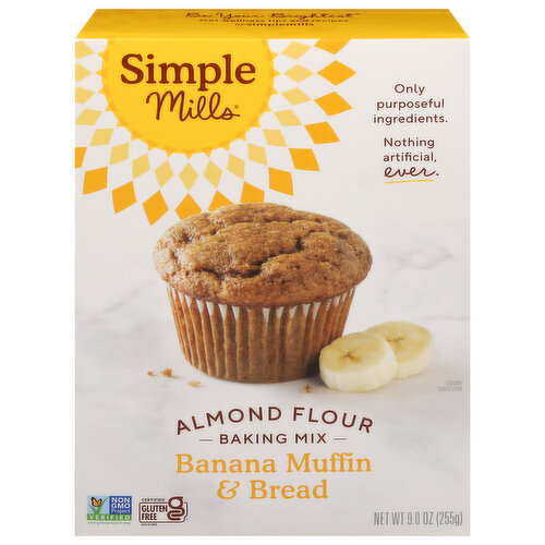 Simple Mills Baking Mix, Almond Flour, Banana Muffin & Bread