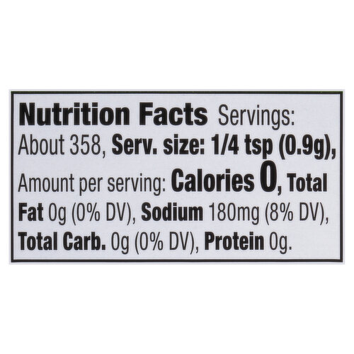 McCormick Seasoning, Salad Supreme: Calories, Nutrition Analysis