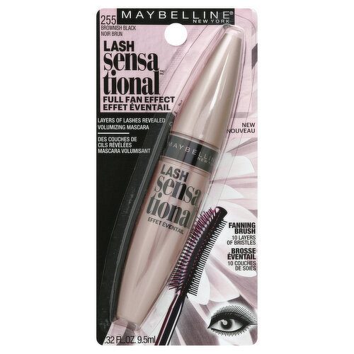 maybelline Mascara, Washable, Brownish Black 255