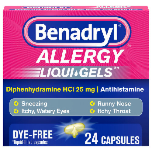 Benadryl Allergy, Liqui-Gels, Capsules