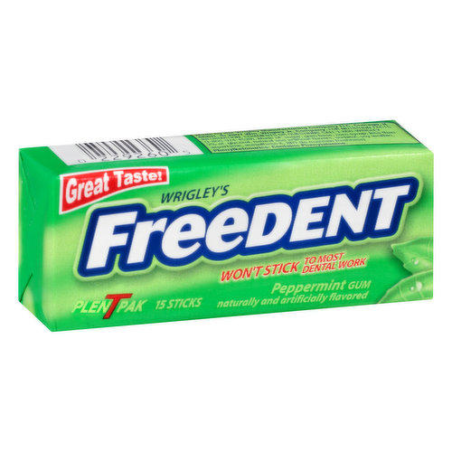 Freedent Peppermint Gum Peppermint