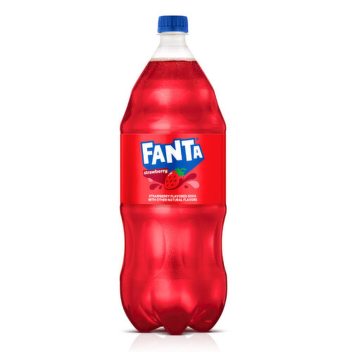 Fanta Fanta Strawberry Soda Fruit Flavored Soft Drink, 2 Liter