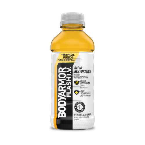 BODYARMOR  Flash I.V. Rapid Rehydration Electrolyte Beverage