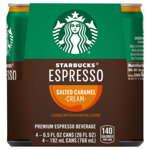 Starbucks Espresso Beverage, Salted Caramel Cream, Premium