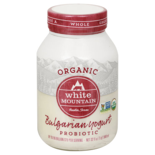 White Mountain Yogurt, Organic, Bulgarian, Probiotic