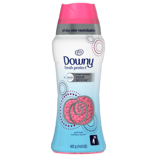 When you treat your laundry to Downy Fresh Protect In-Wash Odor Defense scent beads, fabrics are infused with motion-activated fresheners that are triggered as you move, knocking out odors on the spot. Its 24-hour odor neutralization keeps your clothes smelling fresh and clean—no matter what you do while wearing them. So get out there and see how Downy Fresh Protect helps you maintain that take-on-the-world freshness all day long.
