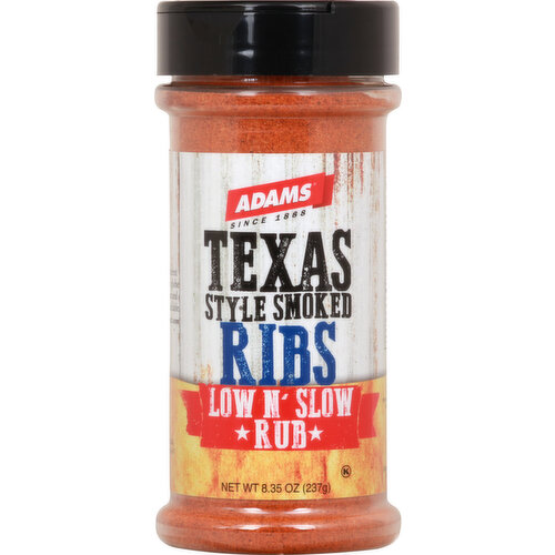 Adams Rub, Texas Style Smoked Ribs