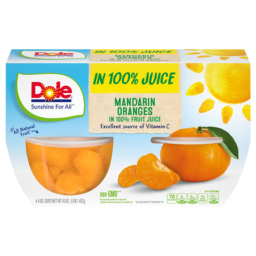 Dole Mandarin Oranges in 100% Fruit Juice