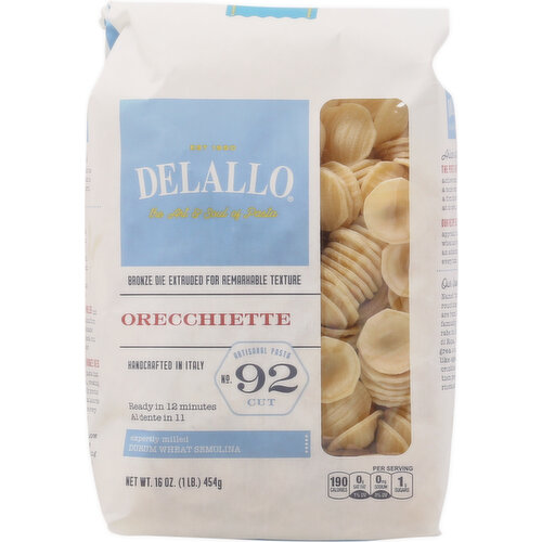 Delallo Orecchiette, No.92 Cut