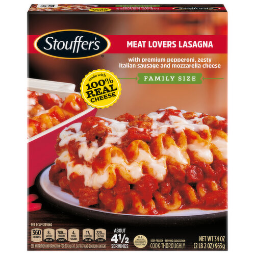 Stouffer's Lasagna, Meal Lovers, Family Size