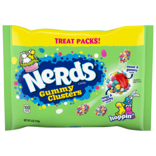 Nerds Candy, Gummy Clusters, Hoppin', Treat Packs!