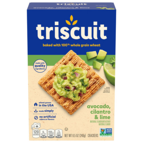 Triscuit Crackers, Avocado, Cilantro & Lime