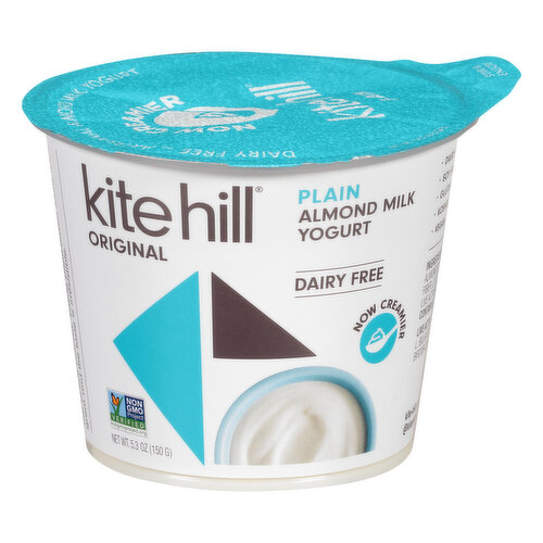 Kite Hill Almond Milk Yogurt, Dairy Free, Plain