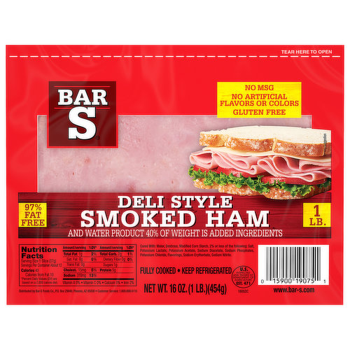 Bar S Deli Style Smoked Ham